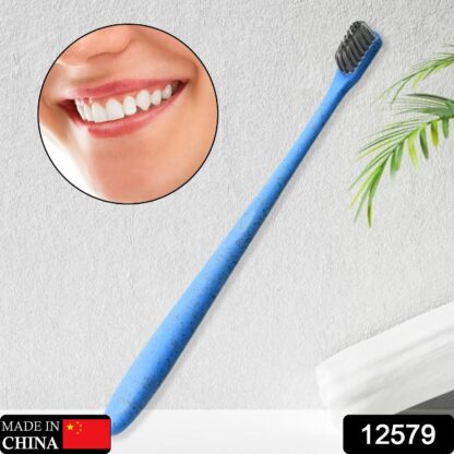 12579 Wheat Straw Toothbrush Women Men Soft-bristle Toothbrush Oral Care Tooth Brush Manual Toothbrush for Deep Cleaning, Dental Care (1 Pc) - Image 2