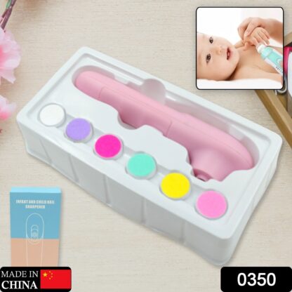 0350 6 in1 Electric Manicure Nail Sharpener for Babies and Children Baby Nail Cutter Manicure with 6 Grinding Heads, Electric Baby Nail File Electric Nail Clipper Toddler Nail Scissors Dropshipping - Image 2