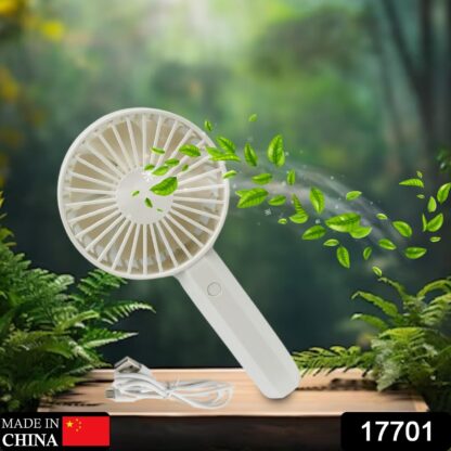 17701 Mini Handheld Fan Portable Rechargeable Mini Fan Easy to Carry, for Home, Office, Travel and Outdoor Use (Battery Not Included) - Image 2