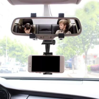 6279 Rear View Mobile Holder Universal Vehicle Rear View Mirror Mobile phone Mount Stand - Image 3