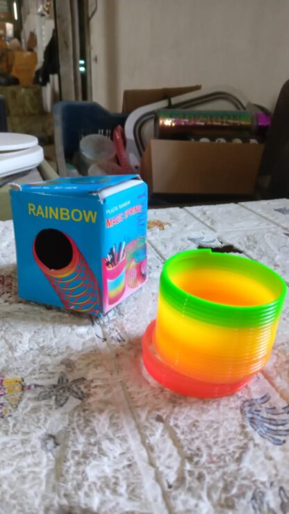 Rainbow Spring, Rainbow Spring Toys, Slinky, Slinky Spring Toy, Toy for Kids, for Kids Adults of All Age Group, for Birthdays, Compact and Portable Easy to Carry (1 Pc) - Image 8