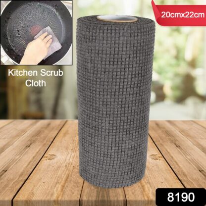 8190 Durable Kitchen Scrub Cloth, Microfiber Cleaning Cloth Roll, Kitchen Wear-Resistant Cloth 20×22cm, Multipurpose Cleaning Cloths for Kitchen (1pc) - Image 2