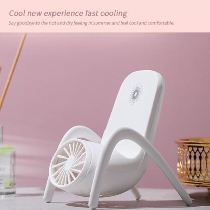 4814 Portable Mobile Phone Holder Fan  Personal Fan Multi- Function Fan Handheld Charging Fan (Battery Not Include) - Image 8