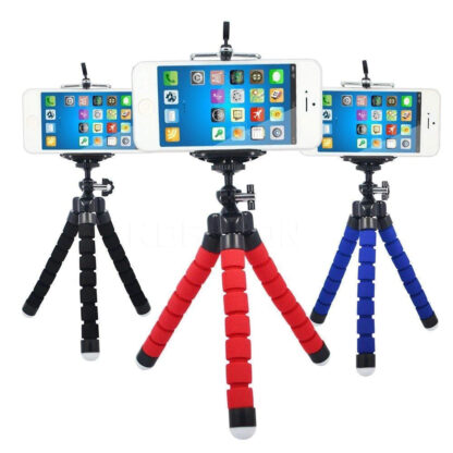 0266 Portable Mini Octopus Tripod Stand with Phone Holder for Live Selfie, Mobile Phone Portable and Adjustable Stent - Image 3