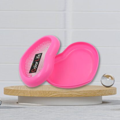 Bathroom Accessories Plastic Soap Case / Soap Dish / Soap Stand, Plastic Soap Case Soap Holder Soap Dish For Bathroom Kitchen Sink (Oval / Heart Shape Soap case / 1 pc ) - Image 4