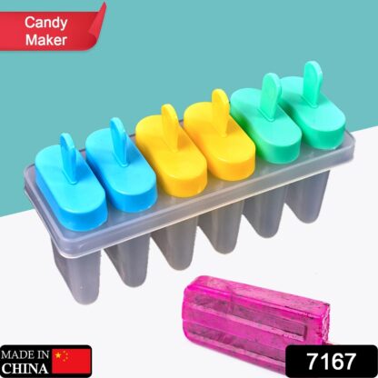 Ice Candy Maker Upgrade Popsicle Molds Sets 6 Ice Pop Makers Reusable Ice Lolly Cream Mold Home-Made Popsicles Mould with Stick - Image 2