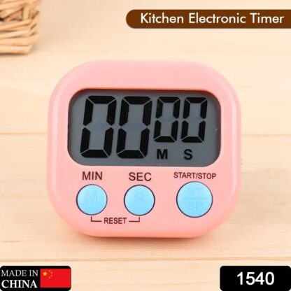 1540  Digital Kitchen Timer Clear Big Digits 0-99 Min for Cooking Office Clock - Image 2