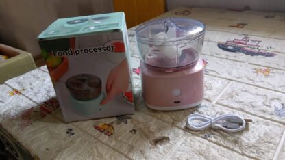 Portable Mini Food Processor Chopper Electric Veggie Chopper 3 Blades With Charching Cable Type C, Vegetable Chopper, Garlic Chopper Food Grinder for Chopping Ginger, Pepper Chili, Onion, Fruit, Meat - Image 7