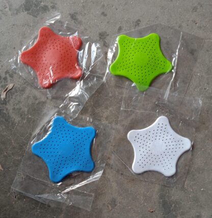 0830  Star Shape Suction Cup Kitchen Bathroom Sink Drain Strainer Hair Stopper Filter, Star Shaped Sink Filter Bathroom Hair Catcher, Drain Strainers Cover Trap Basin(Mix Color 1 Pc) - Image 9