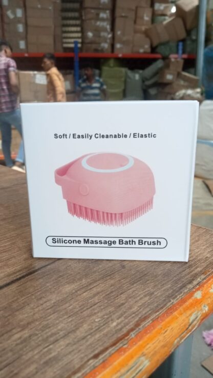 1348B SILICONE MASSAGE BATH BODY BRUSH WITH SHAMPOO DISPENSER - Image 8