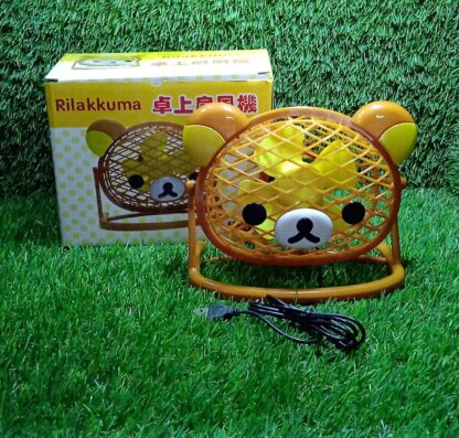 7714  TEDDY BEAR PORTABLE FAN ADJUSTABLE USB FAN SUITABLE FOR HOME , OFFICE , CAR, & MULTI USE FAN - Image 6