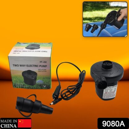 9080A Multi-Purpose Electric Air Pump Without Valve Adaptors for Quickly Inflates/Deflates Sofa, Bed, Swimming Pool Tubes, Toys, Air Bags - Image 2