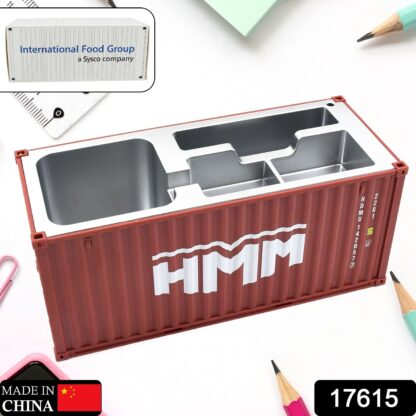 Shipping Container Pen Holder Shipping Container Model Pen Name Cardholder Simulated Container Model For Business Gift - Image 2