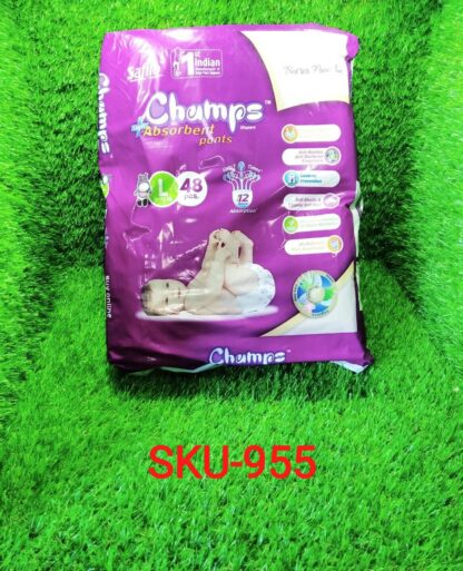 Premium Champs High Absorbent Pant Style Diaper Small, Medium and Large Size Diaper - Image 17