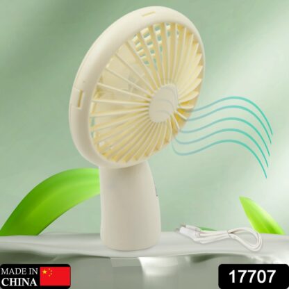 17707 Mini Handheld Fan, Portable Rechargeable Mini Fan, Portable Easy to Carry, for Home, Office, Travel and Outdoor Use (1 Pc) - Image 2