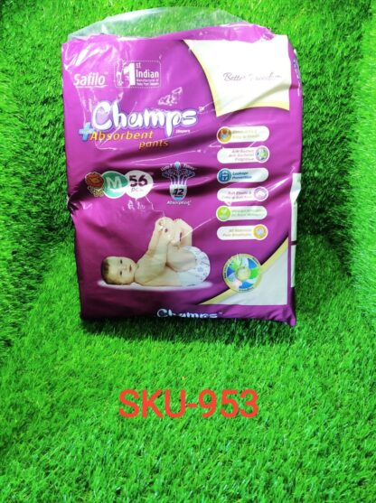 Premium Champs High Absorbent Pant Style Diaper Small, Medium and Large Size Diaper - Image 9