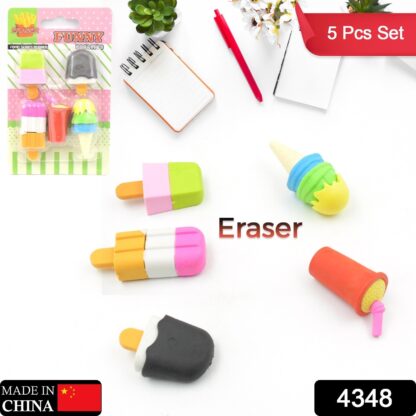 Mini Eraser Set for Kids (5 Pieces) - Fun Designs, Party Favors, School Prizes - Image 2