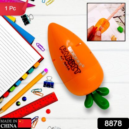 8878 Student Pencil Sharpener Cartoon Simple Carrot Pencil Sharpener Suitable for Students, Children, School, Stationery (1 Pc) - Image 2