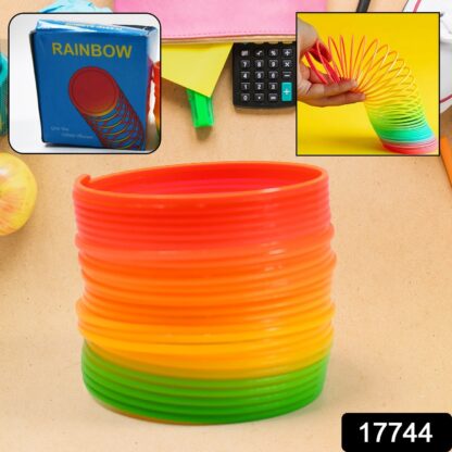 Rainbow Spring, Rainbow Spring Toys, Slinky, Slinky Spring Toy, Toy for Kids, for Kids Adults of All Age Group, for Birthdays, Compact and Portable Easy to Carry (1 Pc) - Image 2