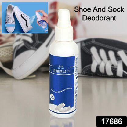 17686 Deodorant Spray for Shoes & Socks, Shoe Deodorizer Spray, Shoe Odor Eliminator Spray, Sneaker & Shoe Deodorant, Freshness for Work Shoes, Safety Shoes, Sports Shoes & More (100 ML) - Image 2