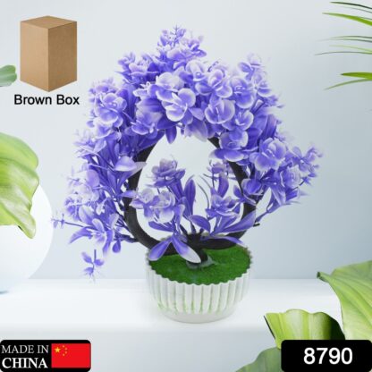 Wild Artificial Flower Plants with Cute Pot | Flower Plant for Home Office Decor | Tabletop and Desk Decoration | Artificial Flower for Balcony Indoor Decor, Plants for Living Room (1 Pc) - Image 3