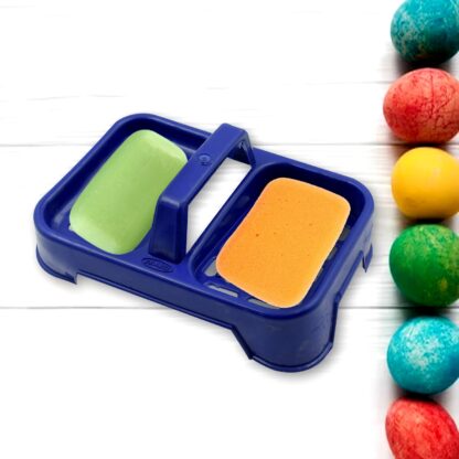 2in1 Plastic Soap Case / Soap Dish / Soap Stand, 2 Section Plastic Soap Case Soap Holder Soap Dish For Bathroom Kitchen Sink (1 Pc / Multicolor ) - Image 5