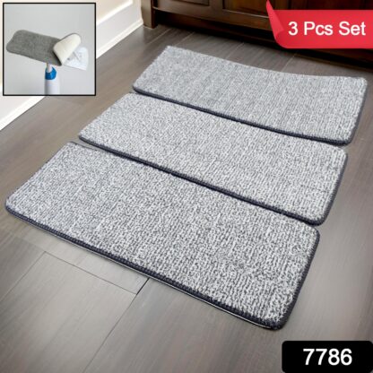 Microfiber Flat Mop Refill Pad For Dry and Wet Cleaning of All Smooth Floors Pad (3 Pc Set) - Image 2