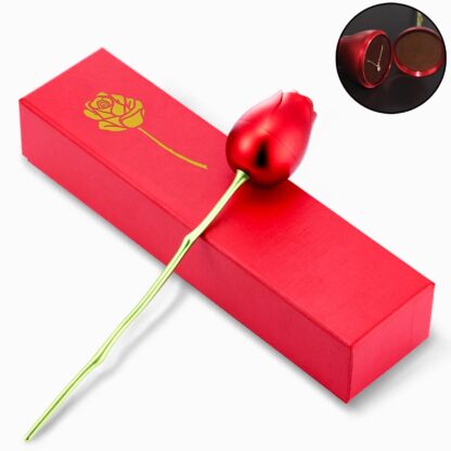 Metal Red Rose Couple Jewelry Box-Fancy Jewelry Box (1 Pc) - Image 5