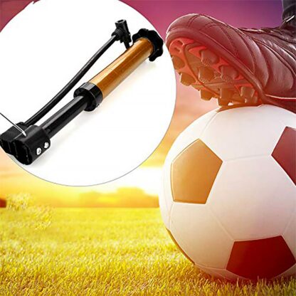 Mini Hand Air Ball Pump With 1 Pin, Metal Portable High Pressure Air Pump Mini Basketball Inflator for Balls, Basketball, Soccer, Volleyball, Football, Inflatable, and More (1 Pc) - Image 3