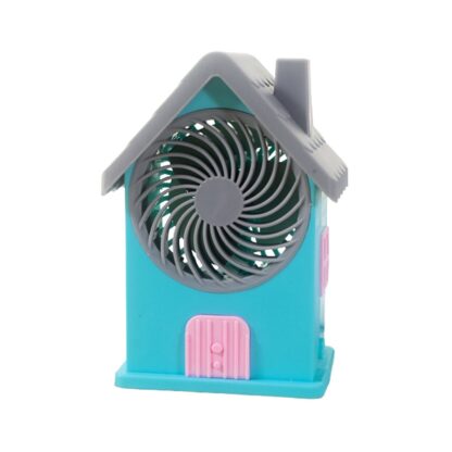 Mini House Fan House Design Rechargeable Portable Personal Desk Fan For Home , Office & Kids Use (Battery Not Include) - Image 4