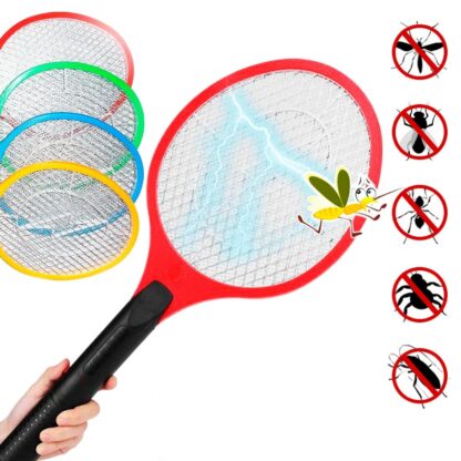 Mosquito Killer Racket Rechargeable Handheld Electric Fly Swatter Mosquito Killer Racket Bat, Electric Insect Killer (Quality Assured) (with cable) - Image 2