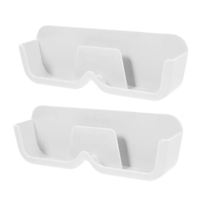 Wall Mount Sunglass Organizer Simple Space Saving Glasses Storage Box Eyewear Stand Holder for Showcase Bedroom Apartment With 2 pc Double Sided Adhesive Sticker (2 Pcs Set) - Image 4