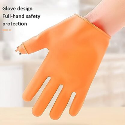 Gloves Silicone Thumb Knife Finger Protector Gears Cutting Vegetable Harvesting Knife - Image 6