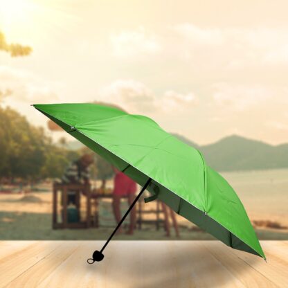 3 Fold Sun Protective Solid Foldable Outdoor Umbrella, Portable Sun, UV Protection Lightweight Rain Umbrella With Umbrella Case For Girls, Women, Men, Boys - Image 3