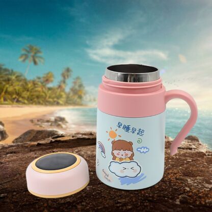 Stainless Steel Mug / Bottle Vacuum Insulated Cup With Handle (420 ML) - Image 6