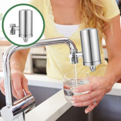 304 Stainless Steel Faucet Mount Water Filter, Water Purifier (1 Set) - Image 5