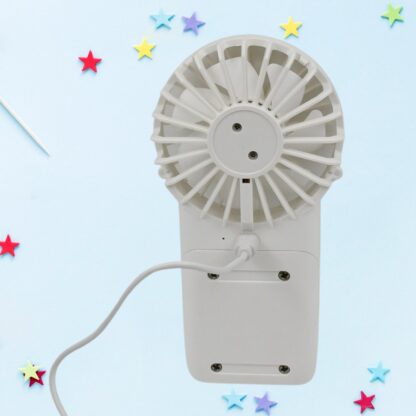 Portable Small Electric Fan, Handheld Fan With 3 Modes USB Rechargeable Mini Student Handheld Class Personal Fan (1 Pc) - Image 3