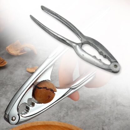 SMALL WALNUT CRACKER, LUXURY DIE CAST STAINLESS ALLOY NUT CUTTER WALNUT CLAMP PLIER PORTABLE SMART WALNUT AKHROT HOUSEHOLD OPEN CORE PLIERS FOR ALL NUTS - Image 4