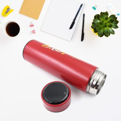 Printed Smart Vacuum Insulated Water Bottle with LED Temperature Display (1 Pc / 500 ML Approx / Multicolor) - Image 6