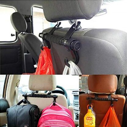 Back Seat Organizer Head Rest Luggage Bag Holder Hook Hanger Kit for Car Truck SUV - Image 5