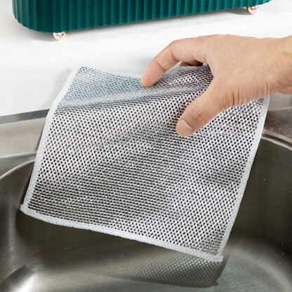 One-Sided Multipurpose Microfiber Cloths, Scrubber (1 Pc / 19x19 Cm) - Image 5