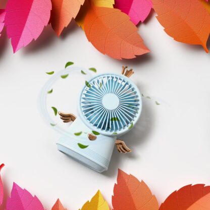 Cute Electric Mini Handheld Fan, Portable USB Rechargeable Mini Fan for Home, Office, Travel and Outdoor Use (1 Pc) - Image 8