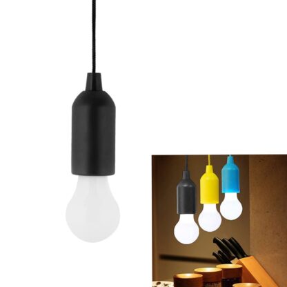 1pcs LED Bulbs Pull Cord Light LED Pull Cord Light Hanging LED Bulb Pull Wire Drawstring Light Bulb Black LED Pendant Lights - Image 5