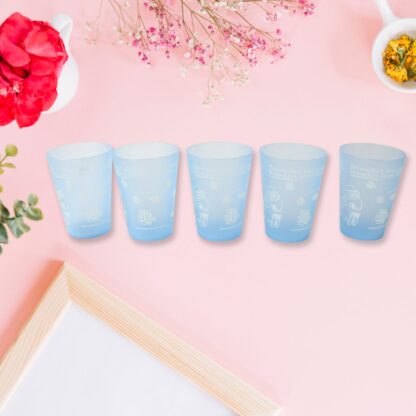 PLASTIC LIGHTWEIGHT GLASS REUSABLE DRINKING GLASS DISHWASHER SAFE BEVERAGE GLASSES FOR KITCHEN WATER GLASSES (10 Pc Set) - Image 5