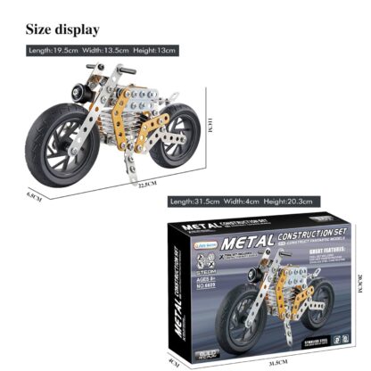 Metal DIY Bike Building Blocks for Kids (bike 162 pc of Bike Tool / 1 Set】 - Image 6