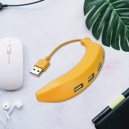 Banana Shape USB Hub, 2.0 Hub USB Splitter, 4-Port USB Hub (1 Pc) - Image 6