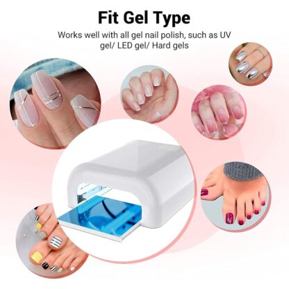 UV Glue Nail Curing Lamp 4 Tubes 36w Fast Curing Lamp (1 Pc) - Image 7