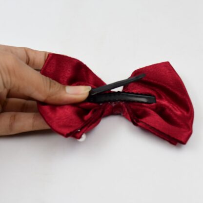 Hair Bow Knot Clip Suitable For Girls (1 Pc / Multicolour) - Image 6