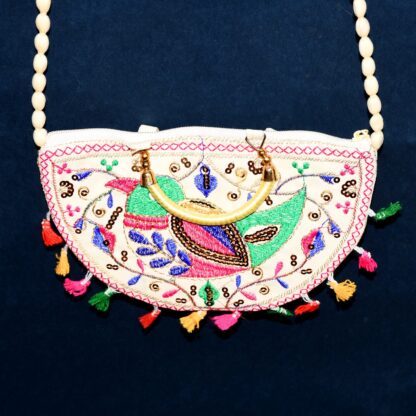 Traditional handbag, Rajasthani Jaipuri Cotton Bag (1 Pc) - Image 6