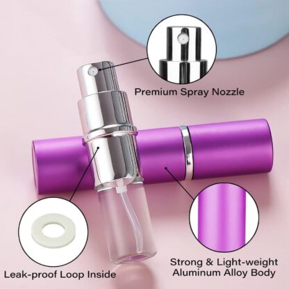 Empty Spray / Perfume Bottle Refillable Fine Mist Perfume For Sanitizer Travel Beauty Makeup Perfume filler (1 Pc) - Image 5